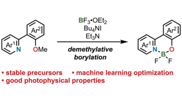 Synthesis of <i>N</i>,<i>O</i>-Bidentate Difluoroboron Complexes via Iodide-Promoted Demethylative Borylation